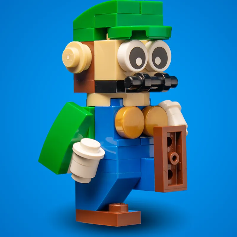 B3 Customs>The Brick Show Shop B3 Customs® Green Plumber Building Figure