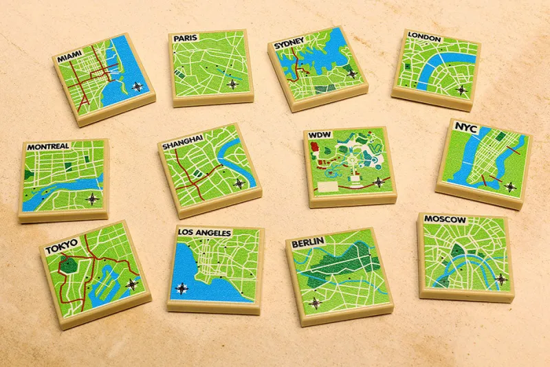 B3 Customs>The Brick Show Shop B3 Customs® International Maps Pack