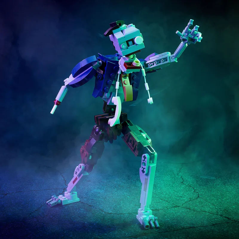 B3 Customs>The Brick Show Shop B3 Customs® 9" Zombie Businessman Figure Halloween Building Set