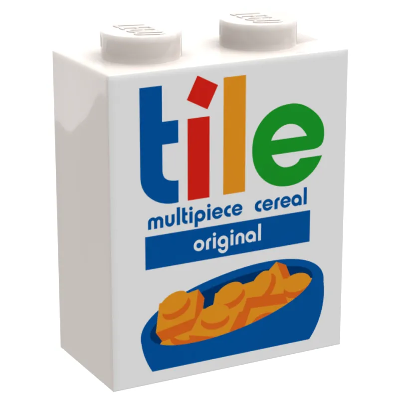 B3 Customs>The Brick Show Shop B3 Customs® Tile Minifig Cereal (1 x 2 x 2 Brick)