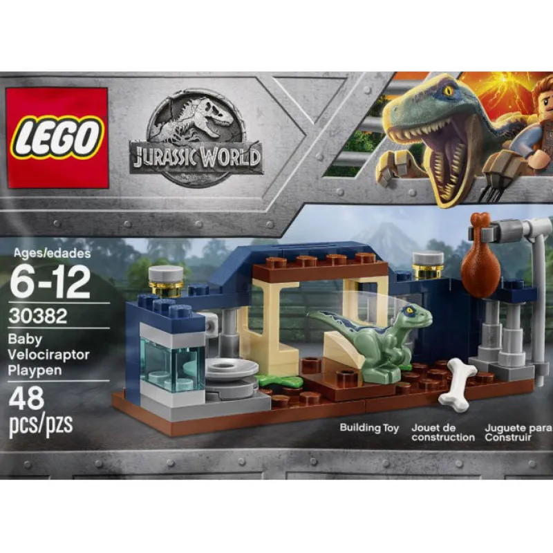 Lego Polybags | Lego Jurassic World Sets>The Brick Show Shop Baby Velociraptor Playpen - LEGO Jurassic World Polybag Set (30382)