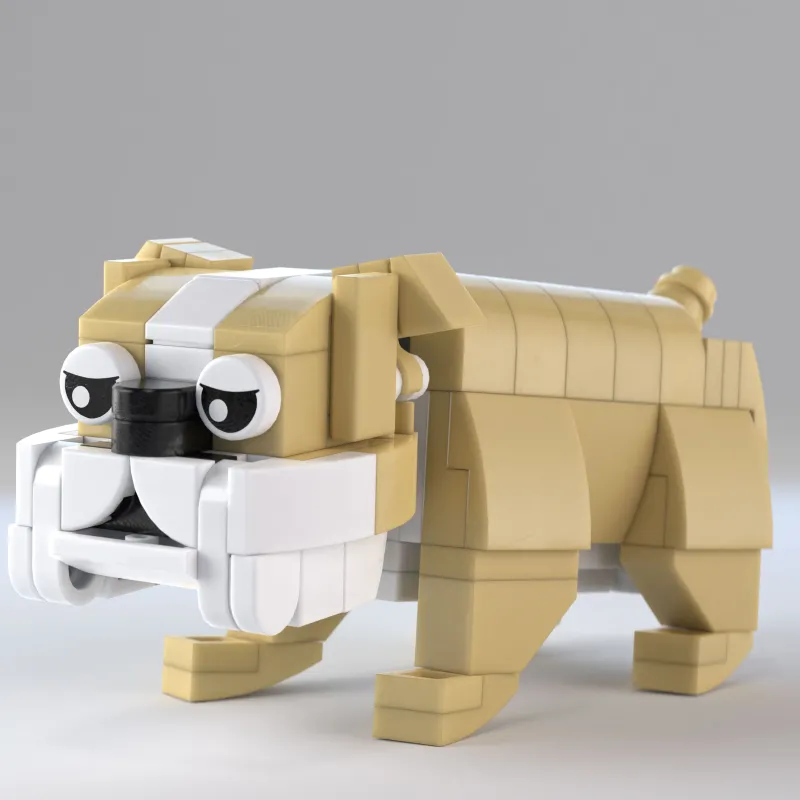 B3 Customs>The Brick Show Shop Bulldog - B3 Customs Building Set made using LEGO parts