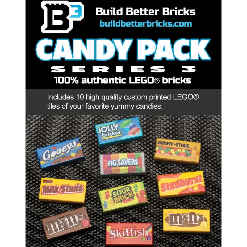 B3 Customs>The Brick Show Shop Candy Pack (Series 3) made from LEGO parts - B3 Customs