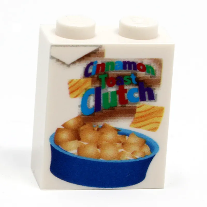 B3 Customs>The Brick Show Shop Cinnamon Toast Clutch Cereal - Custom Printed 1x2x2 Brick