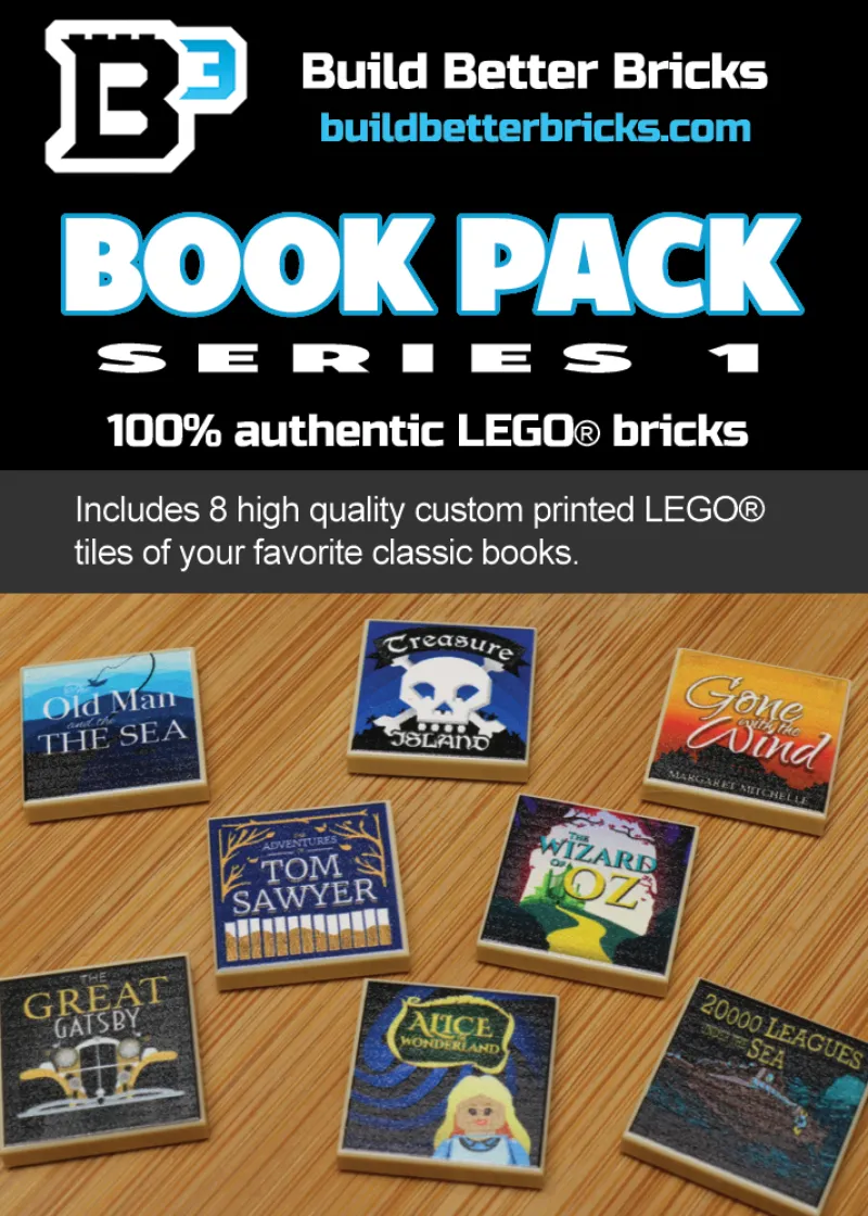 B3 Customs>The Brick Show Shop Classic Books Pack (Series 1) made using LEGO parts