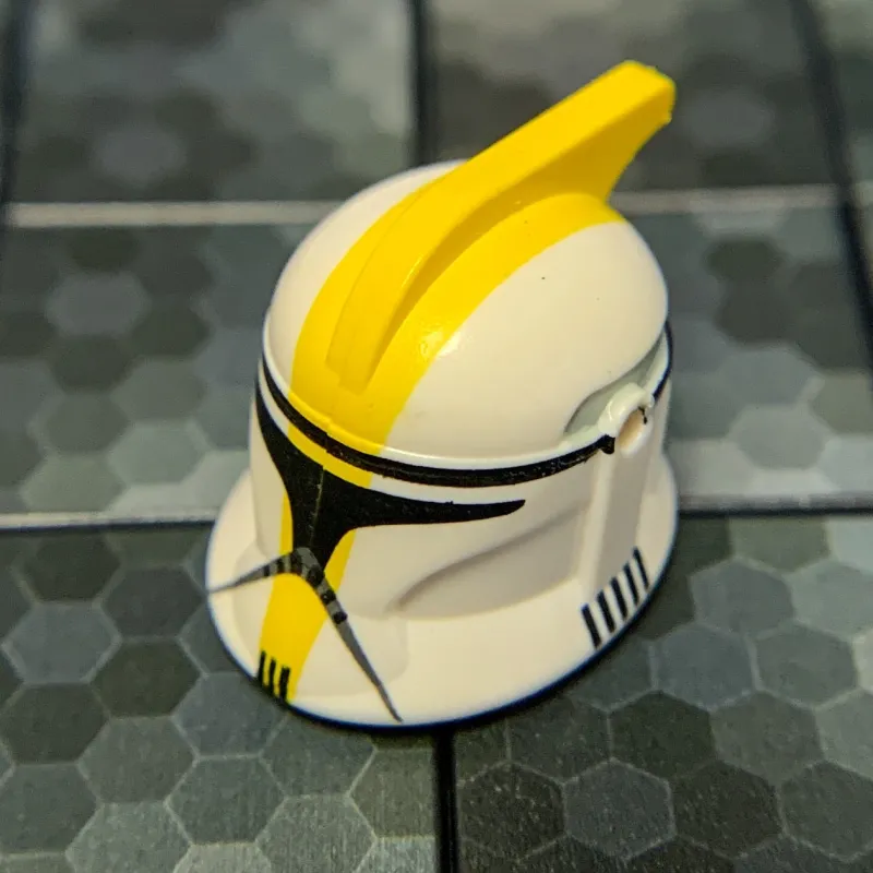 Clone Army Customs>The Brick Show Shop Clone Trooper 327th Helmet (Phase 1, Yellow Markings) for LEGO minifigures - Clone Army Customs