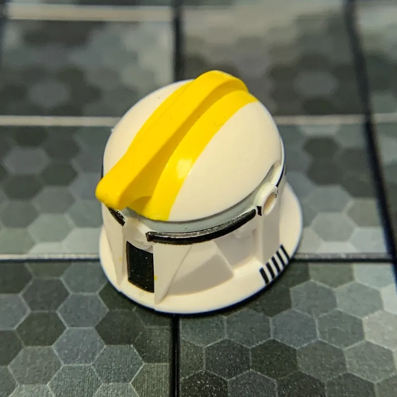 Clone Army Customs>The Brick Show Shop Clone Trooper 327th Helmet (Phase 1, Yellow Markings) for LEGO minifigures - Clone Army Customs