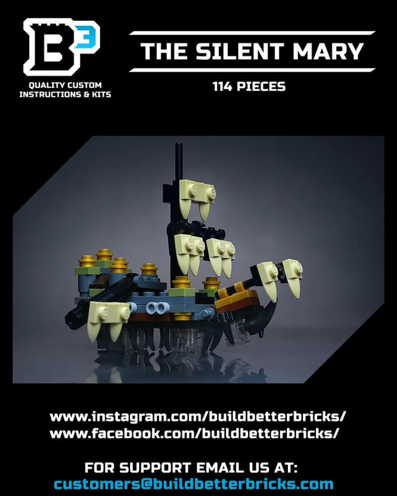 B3 Customs>The Brick Show Shop Custom Mini The Silent Mary Pirate Ship