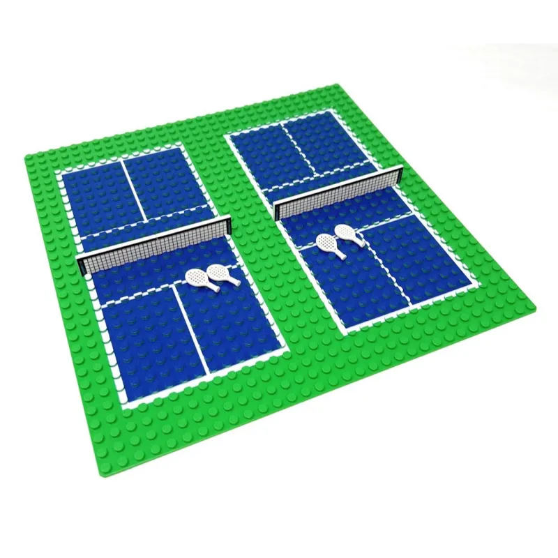 B3 Customs>The Brick Show Shop Custom Pickleball Courts made with LEGO parts - B3 Customs