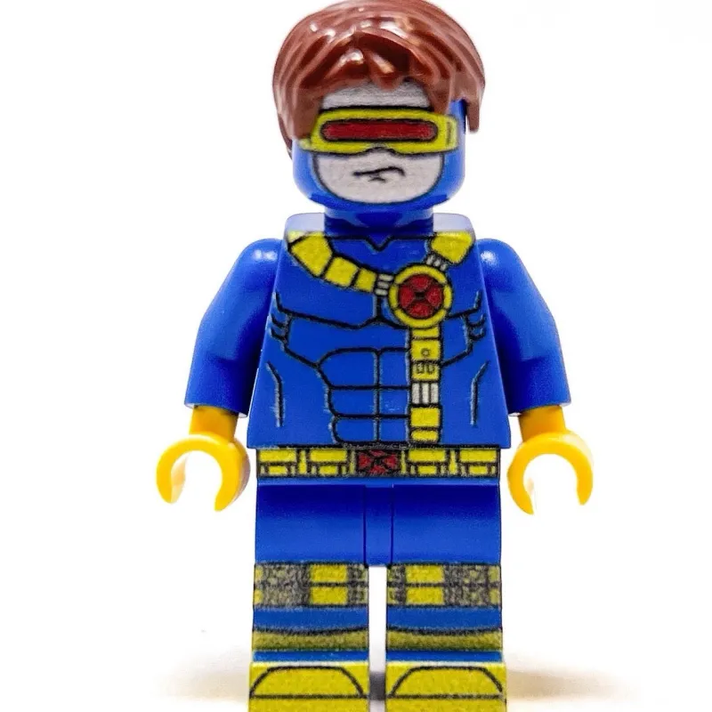 B3 Customs>The Brick Show Shop Cyclops Custom Marvel Minifigure made using LEGO parts