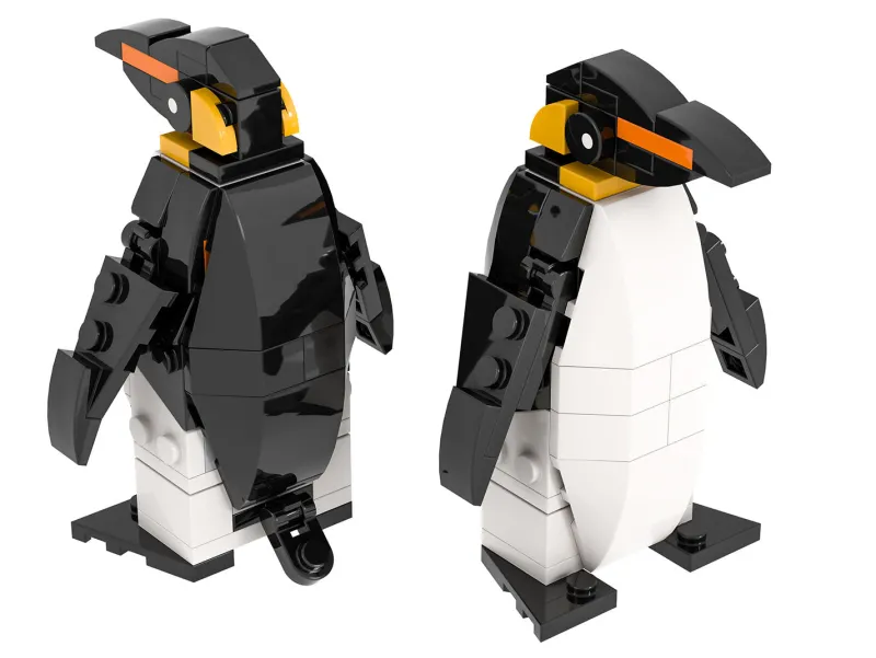 B3 Customs>The Brick Show Shop Emperor Penguin made using LEGO parts - B3 Customs