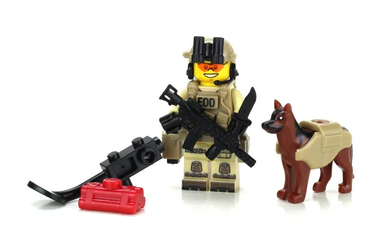Custom Lego Military Minifigures>The Brick Show Shop EOD Explosive Ordnance Disposal Specialist - Custom LEGO Military Mini