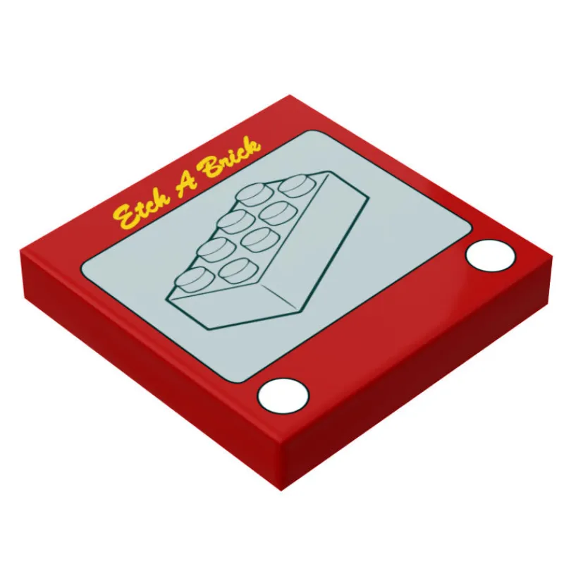 B3 Customs>The Brick Show Shop Etch-A-Brick - Custom Printed 2x2 Tile made using LEGO parts
