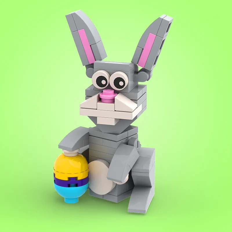 B3 Customs>The Brick Show Shop FREE! Easter Bunny Instructions