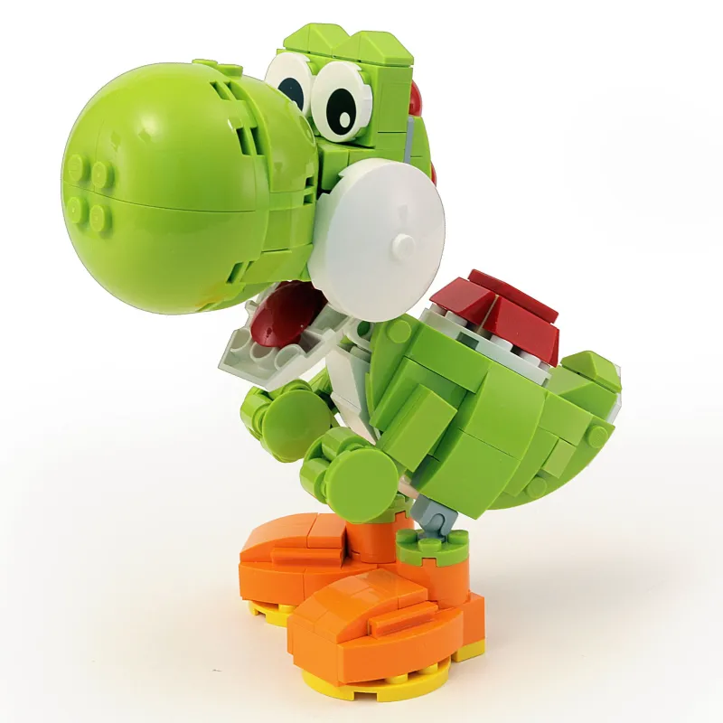 B3 Customs>The Brick Show Shop Friendly Green Dinosaur MOC made using LEGO parts, Yoshi