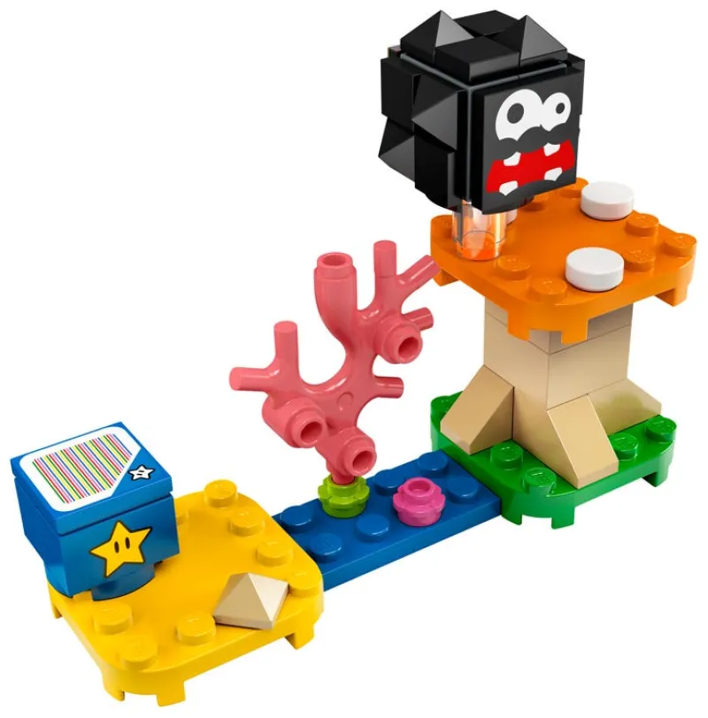 Lego Polybags>The Brick Show Shop Fuzzy & Mushroom Platform - LEGO Super Mario Polybag Set (30389)