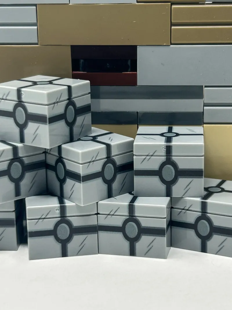 B3 Customs>The Brick Show Shop Galactic Cargo Crate/Box #1 - Custom Printed LEGO 2x2 Tile/Brick