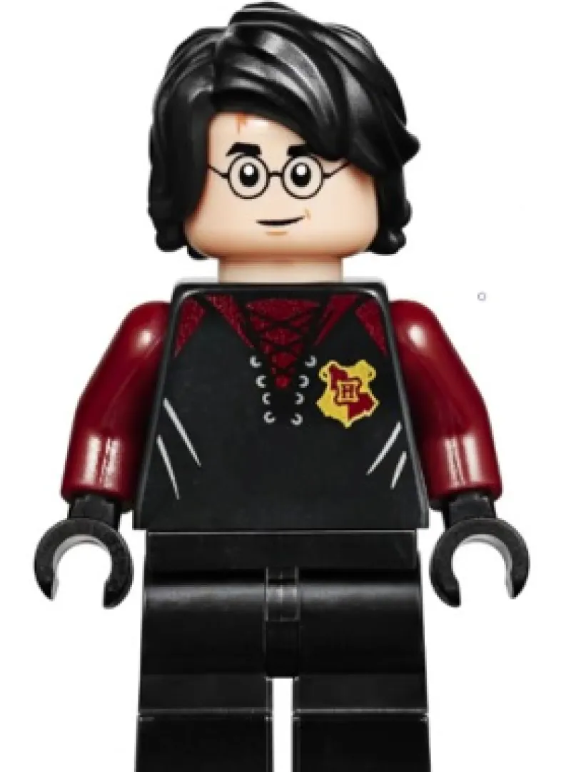 Harry Potter>The Brick Show Shop Harry Potter (Red/Black Triwizard Uniform) - LEGO Harry Potter Minifig