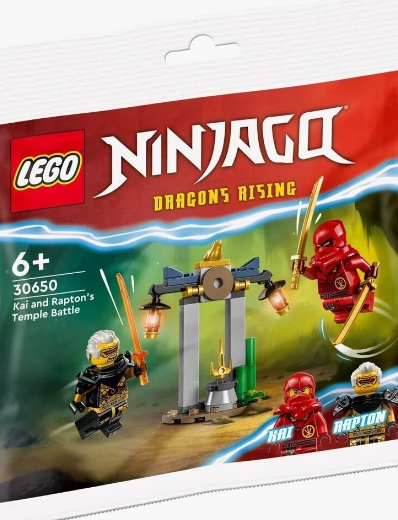 Lego Polybags>The Brick Show Shop Kai and Rapton's Temple Battle - LEGO Ninjago Rising Polybag Set (3065