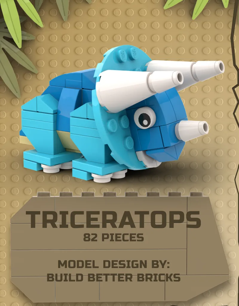 B3 Customs>The Brick Show Shop LEGO Stegosaurus - Custom LEGO Dinosaur Set