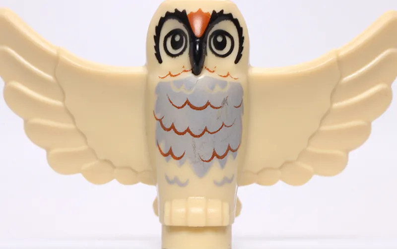 Lego Parts>The Brick Show Shop Owl (Spread Wings, Tan w/ Orange Chest) - Official LEGO® Part
