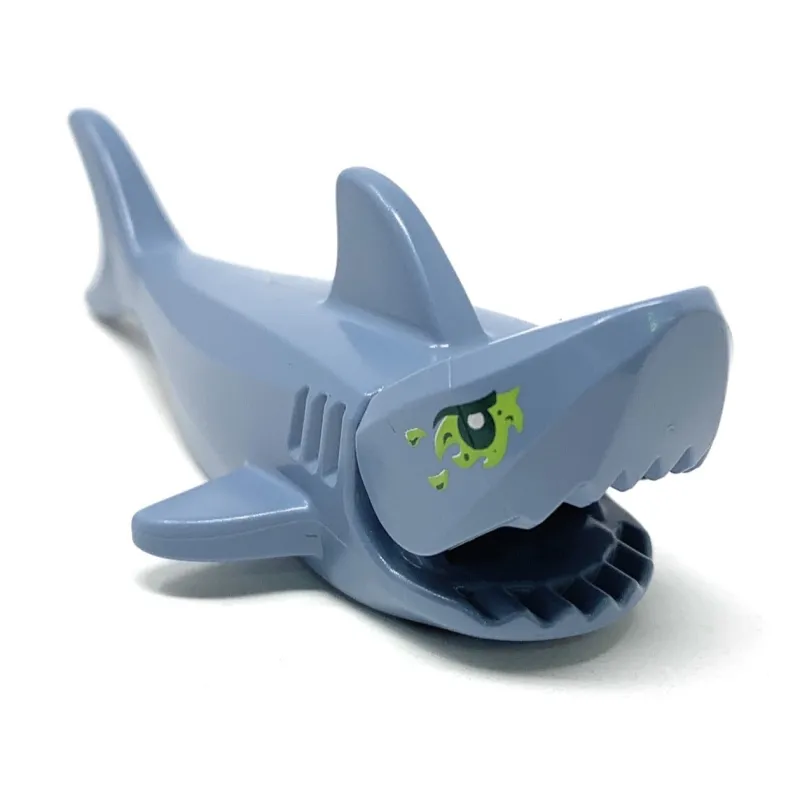 Lego Parts>The Brick Show Shop Shark (Sand Blue w/ Slime Eyes, Hidden Side) - Official LEGO® Part
