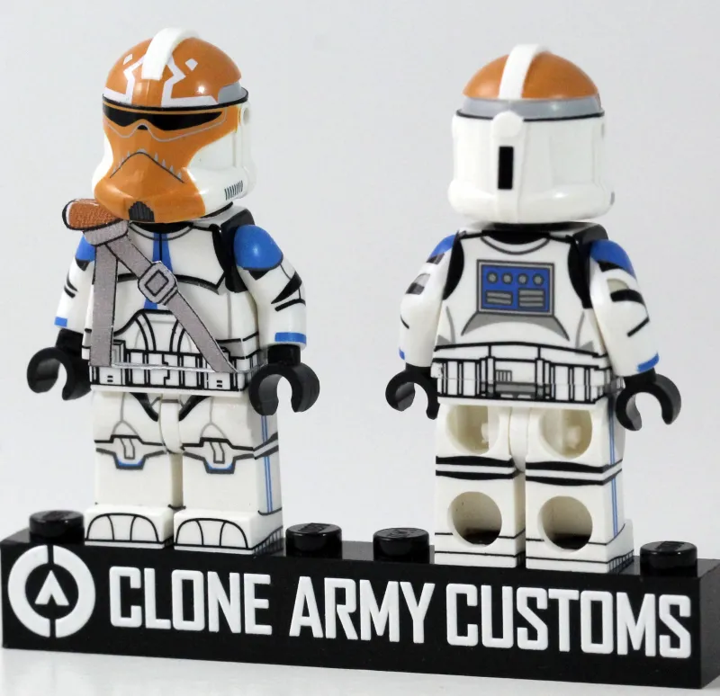 Clone Army Customs>The Brick Show Shop 501st Ash Realistic Recon Trooper (Earth Orange) Star Wars Minifig - C